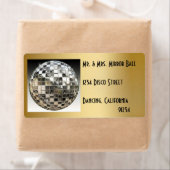 Mirror Ball Disco Party-labels Etiket (Insitu)