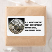 Mirror Ball Disco Party-labels Etiket (Insitu)