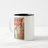 Mirror bekijken - Aggie Mack - Retro kinderen Tweekleurige Koffiemok (Voorkant links)