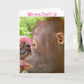 Mirror Birthday Compliment Kaart (Voorkant)