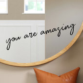 Mirror Cling Je bent geweldig Inspirerend quote Raamsticker