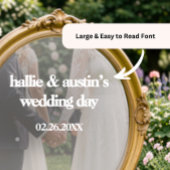 Mirror Decal - DIY Wedding Decoration