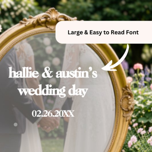 Mirror Decal - DIY Wedding Decoration