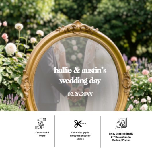 Mirror Decal - DIY Wedding Decoration