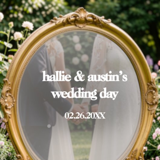Mirror Decal - DIY Wedding Decoration