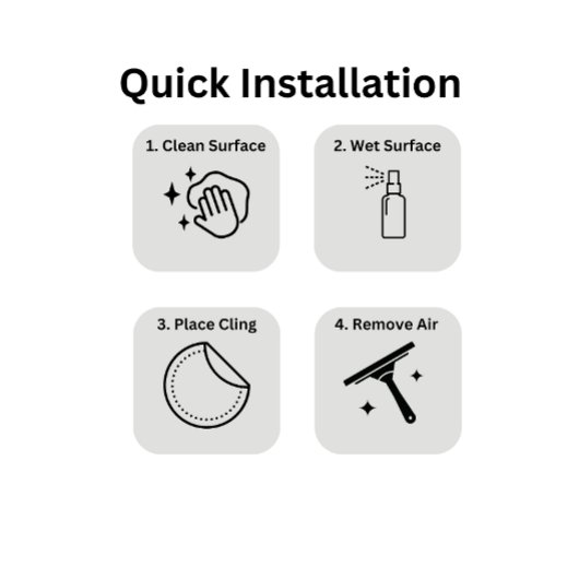 Mirror Decal - DIY Wedding Decoration