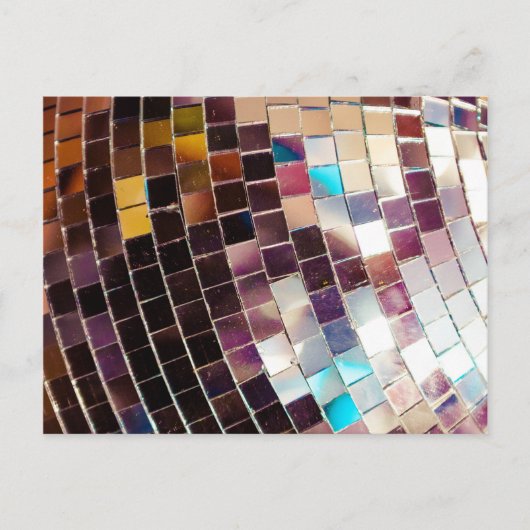 Mirror Disco Ball Aankondigingskaart (Voorkant)