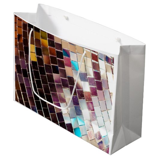Mirror Disco Ball Groot Cadeauzakje (Voorkant Gekanteld)