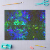 Mirror Disco Ball Groovy Geometric Digital Print Tissuepapier (Craft)