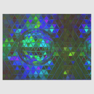 Mirror Disco Ball Groovy Geometric Digital Print Tissuepapier