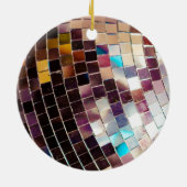 Mirror Disco Ball Keramisch Ornament (Achterkant)