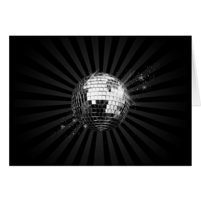 Mirror Disco Ball on Black (Voorkant Horizontaal)