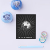 Mirror Disco Ball on Black Flyer (Enkel)