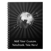 Mirror Disco Ball on Black Notitieboek (Voorkant)