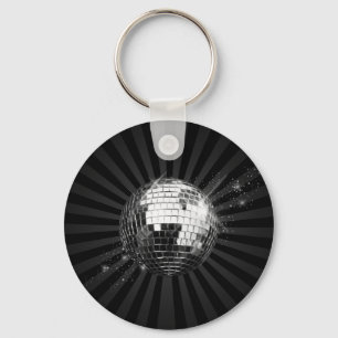 Mirror Disco Ball on Black Sleutelhanger