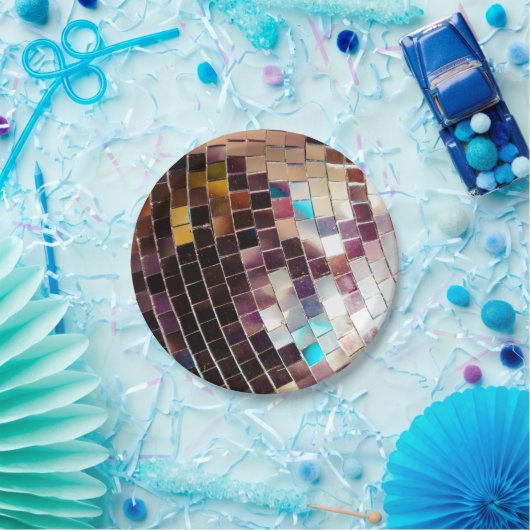 Mirror Disco Ball Papieren Bordje (Feest)
