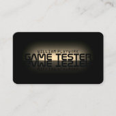 Mirror-effect modern futuristisch visitekaartje (Voorkant)