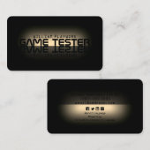 Mirror-effect modern futuristisch visitekaartje (Voorkant / Achterkant)