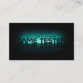 Mirror-effect modern futuristisch visitekaartje (Voorkant)