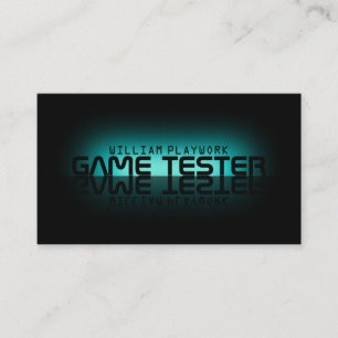 Mirror-effect modern futuristisch visitekaartje