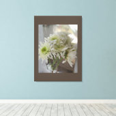 Mirror Flower Bouquet Canvas Print (Insitu (Houten vloer))
