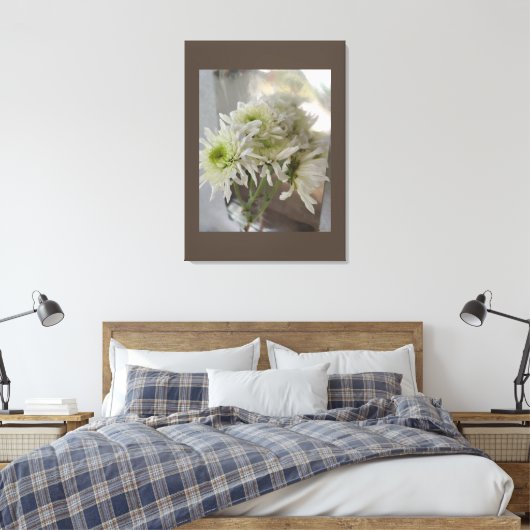 Mirror Flower Bouquet Canvas Print (Insitu (Slaapkamer))