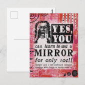 Mirror - Funny Vintage Ad Briefkaart (Voorkant / Achterkant)