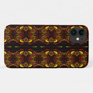 Mirror - Goud en rode gebogen sporen met donkere d Case-Mate iPhone Case