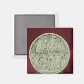 Mirror-hoesje met courante scènes, c.1320-30 magneet (Voorkant / Achterkant)