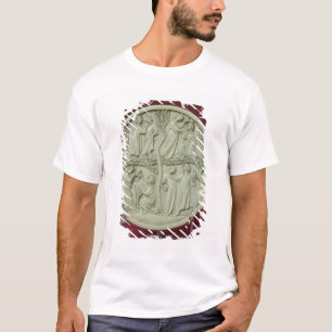 Mirror-hoesje met courante scènes, c.1320-30 t-shirt