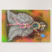 Mirror - Lady Lamb - Abstracte schilderkunst Legpuzzel (Horizontaal)