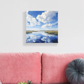 Mirror Lake Canvas Afdruk (Insitu (Woonkamer))