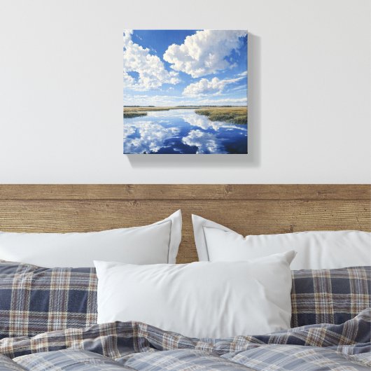 Mirror Lake Canvas Afdruk (Insitu (Slaapkamer))