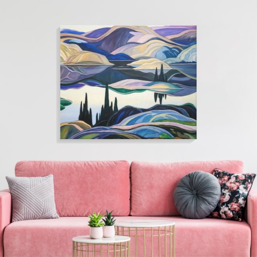 Mirror Lake | Franklin Carmichael | Canvas Afdruk (Insitu (Woonkamer))