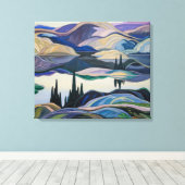 Mirror Lake | Franklin Carmichael | Canvas Afdruk (Insitu (Houten vloer))