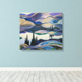 Mirror Lake | Franklin Carmichael | Canvas Afdruk (Insitu (Houten vloer))
