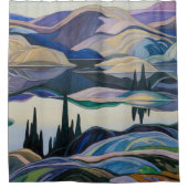 Mirror Lake | Franklin Carmichael | Douchegordijn (Voorkant)