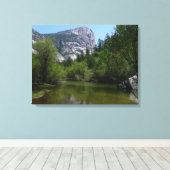 Mirror Lake I in Yosemite National Park Canvas Afdruk (Insitu (Houten vloer))