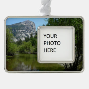 Mirror Lake I in Yosemite National Park Verzilverd Omlijst Ornament