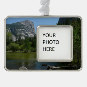 Mirror Lake II in Yosemite National Park Verzilverd Omlijst Ornament