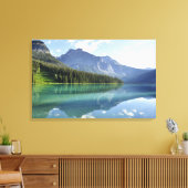 Mirror Lake – Mountain Reflection Calm Canvas Afdruk (Insitu (Woonkamer))