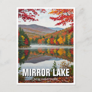 Mirror Lake New Hampshire Reizen Briefkaart
