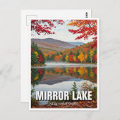 Mirror Lake New Hampshire Reizen Briefkaart (Voorkant / Achterkant)