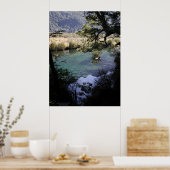 Mirror Lake, Nieuw-Zeeland Poster (Keuken)
