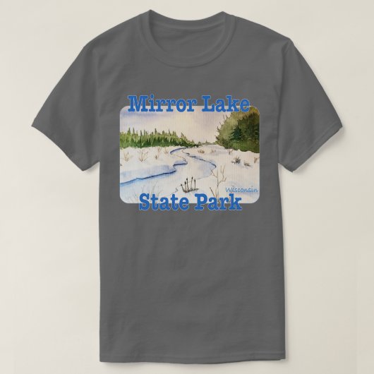 Mirror Lake State Park, Wisconsin T-shirt (Design voorkant)