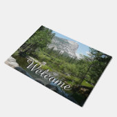 Mirror Lake Uitzicht in Yosemite National Park Deurmat (Schuin)