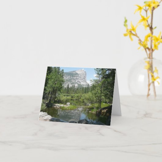 Mirror Lake Uitzicht in Yosemite National Park Kaart (Gele Bloem)
