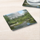 Mirror Lake Uitzicht in Yosemite National Park Kartonnen Onderzetters (Schuin)