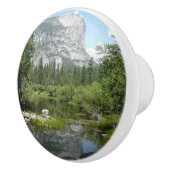 Mirror Lake Uitzicht in Yosemite National Park Keramische Knop (Rechts)