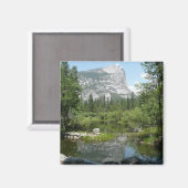 Mirror Lake Uitzicht in Yosemite National Park Magneet (Voorkant / Achterkant)